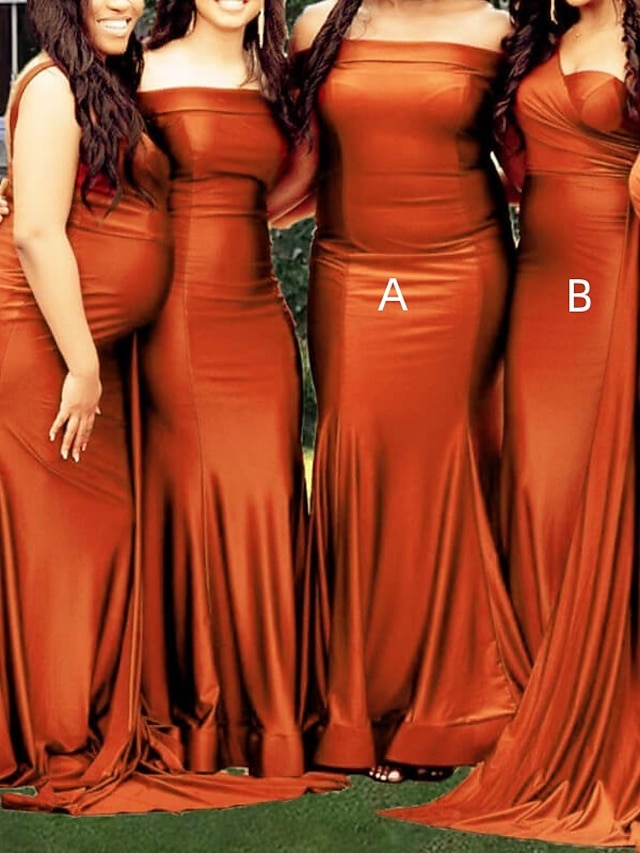 Sheath/Column Strapless Sleeveless Ruched Bridesmaid Dresses