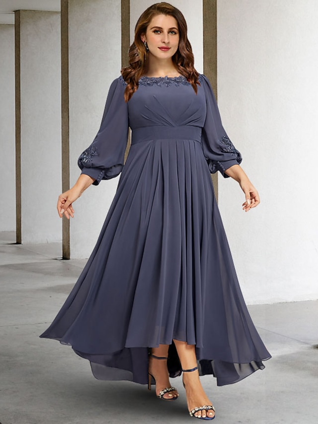 A-Line Plus Size Curve Mother of the Bride Dresses Elegant Dress Formal ...