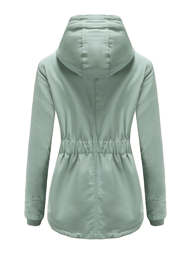 Women's Parka Street Fall Winter Puffer Jacket Coat Windproof Warm 3 in