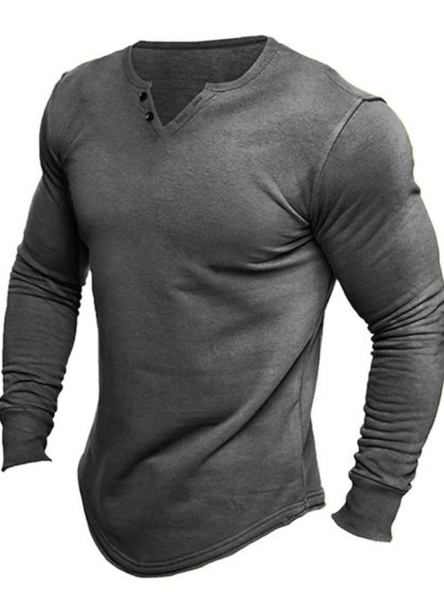 T-Shirts Homme Tee-Shirt Manche Longue Décontracté Automne Tee Shirt