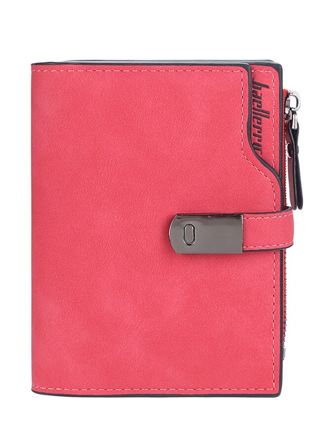 Women's Wallet PU Leather Daily Office & Career Embossed Solid Color