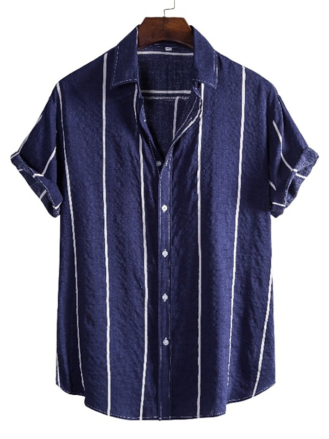 Chemise Homme à Manches Longues INC International Concepts - Rayée Noir/bleu - Taille L - Occasion Très Bon état