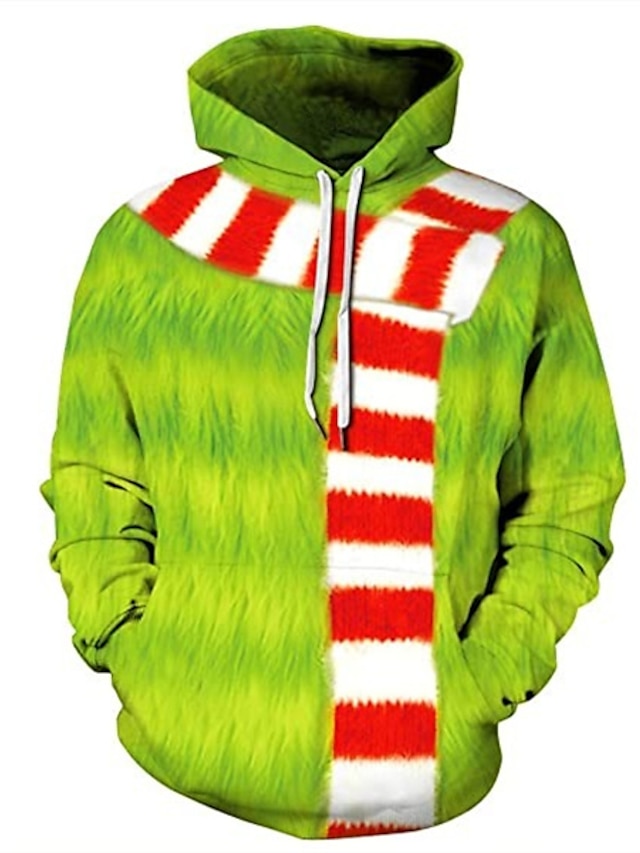  Sweats à capuche pour hommes à capuche à manches longues vert bleu animal grande taille basique pull à capuche
