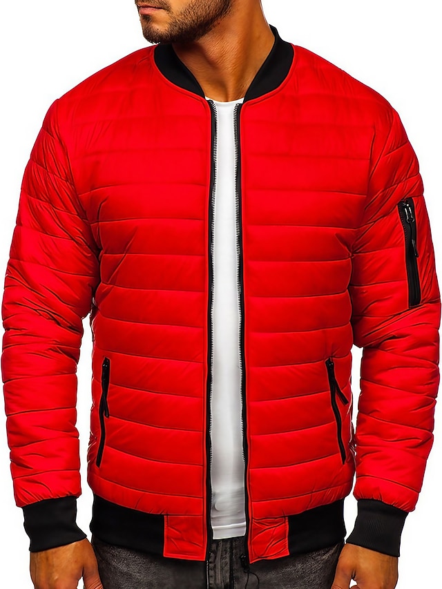 Manteau D'hiver Homme Rembourré - Style Parka Décontracté, En Polyester, Fausse Polaire Intérieure - Neuf Avec étiquettes