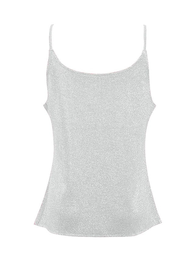 Women's Tank Top Camisole Going Out Tops Summer Tops Silver Pink Golden ...