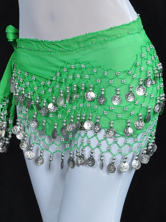  Danza del ventre Cintura Monetine Perline Per donna Addestramento Chiffon / Sala da ballo