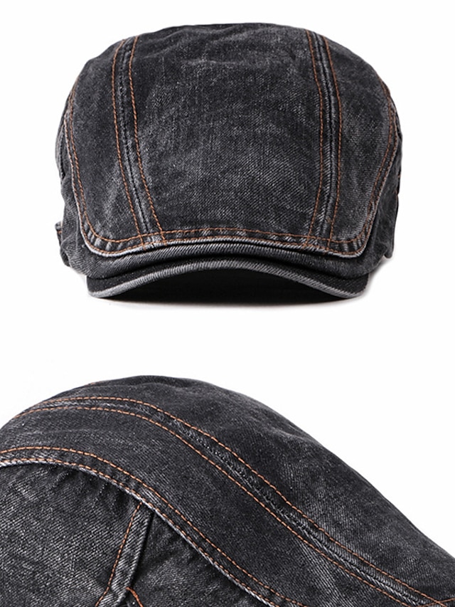 ILESTDG Baskenmütze Herren - Retro Vintage Street Beret Verstellbar