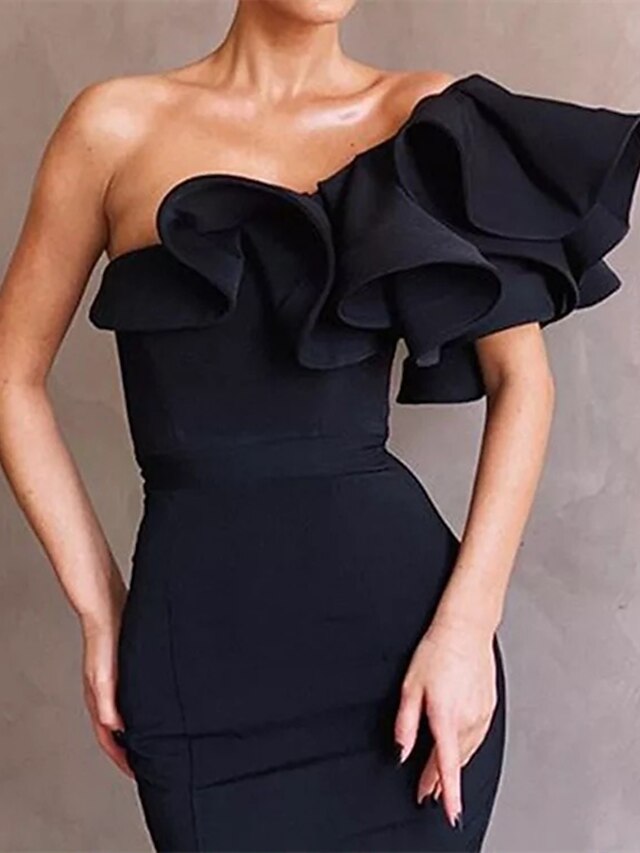 Mermaid / Trumpet Prom Dresses Empire Dress Formal Sweep / Brush Train Sleeveless Sweetheart Charmeuse with Appliques main image 1