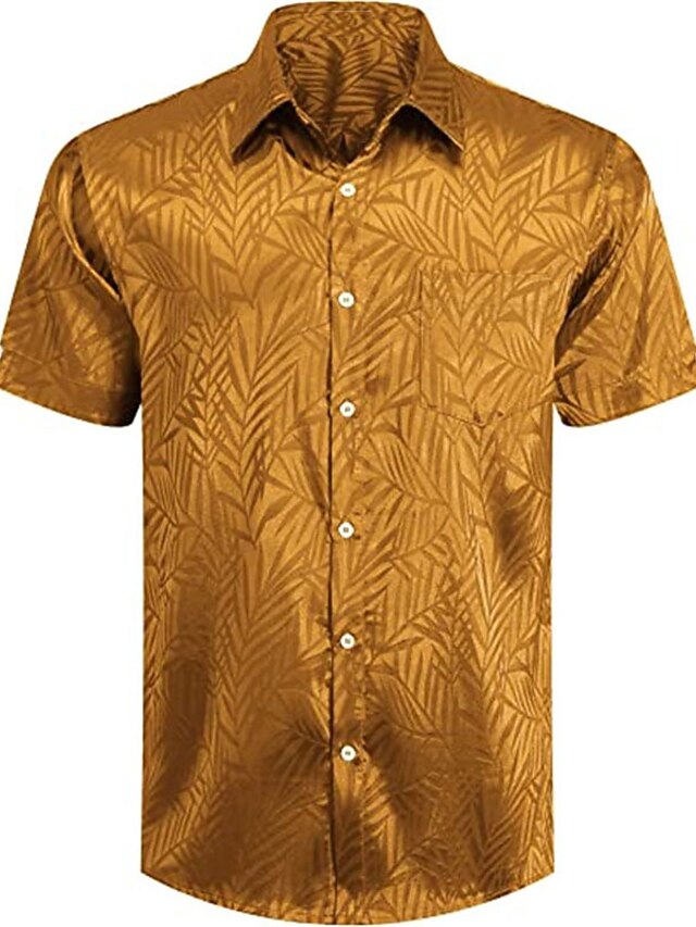 Homme Chemise Lin Chemise Chemisette Chemise D'été Couleur Unie Plein