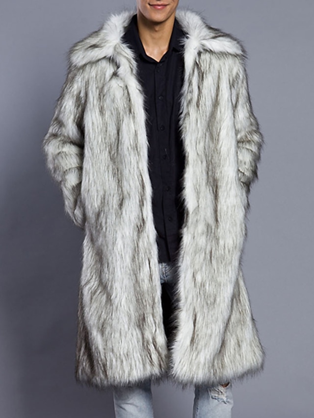  Ανδρικά Χειμερινό παλτό Χειμωνιάτικα μπουφάν Γούνινο παλτό Καθημερινά Ρούχα Διακοπές Moale Για Υπαίθρια Χρήση Τσέπη Χειμώνας Μονόχρωμες Θερμαντικά Ανατομικό Πέτο