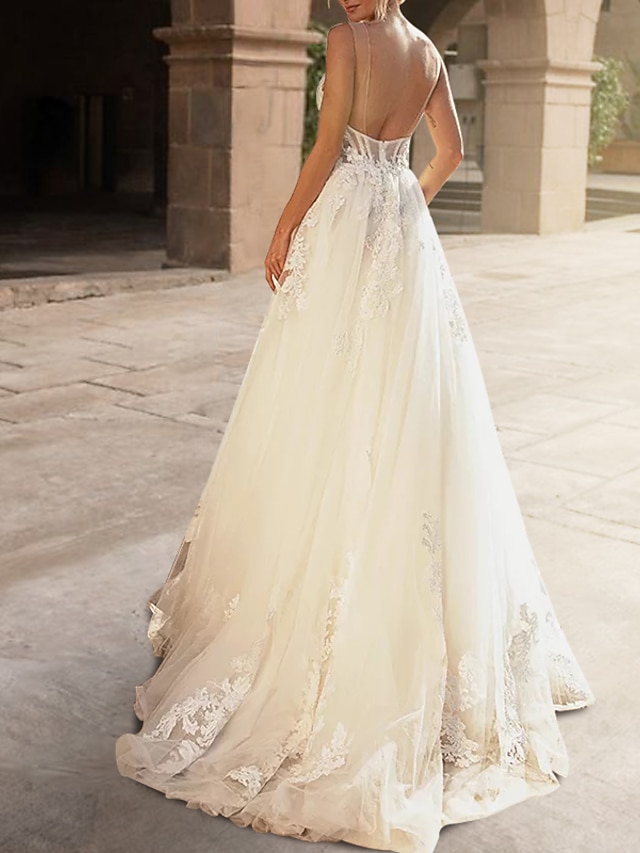 Engagement Royal Style Formal Wedding Dresses Ball Gown Scoop Neck Long Sleeve Court Train Satin Bridal Gowns With Beading Appliques main image 0