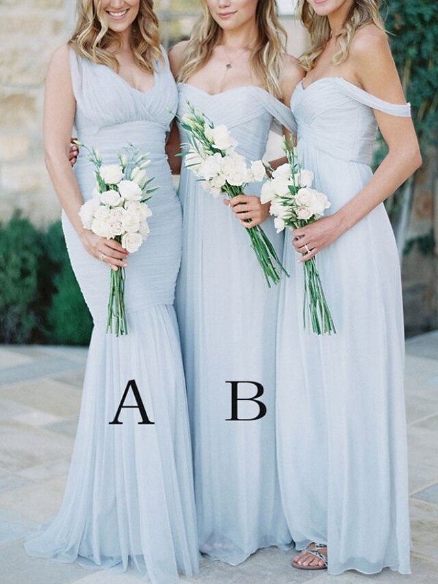 Sheath / Column Bridesmaid Dress Sweetheart Sleeveless Open Back Floor Length Jersey / Floral Lace with Sash / Ribbon / Appliques