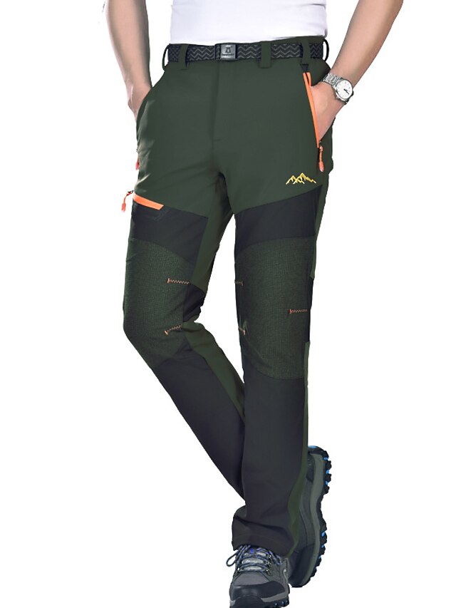 Men's Fleece Lined Pants Hiking Pants Trousers Softshell Pants Winter