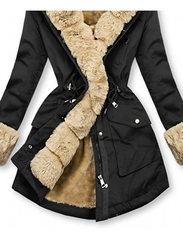 Women's Winter Jacket Winter Coat Parka Windproof Warm Street Casual ...