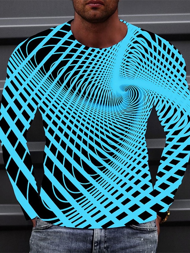 Snbidmk Unisex Trippy T-Shirt 3D Gedrukt Psychedelisch Mode Grappig