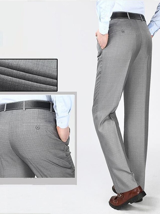  pantalon chino plissé pour hommes pantalon droit affaires