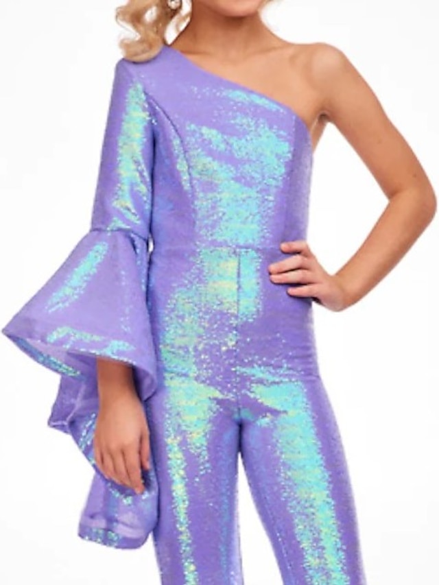 Jumpsuits Floor Length Flower Girl Dress Pageant & Performance Rainbow