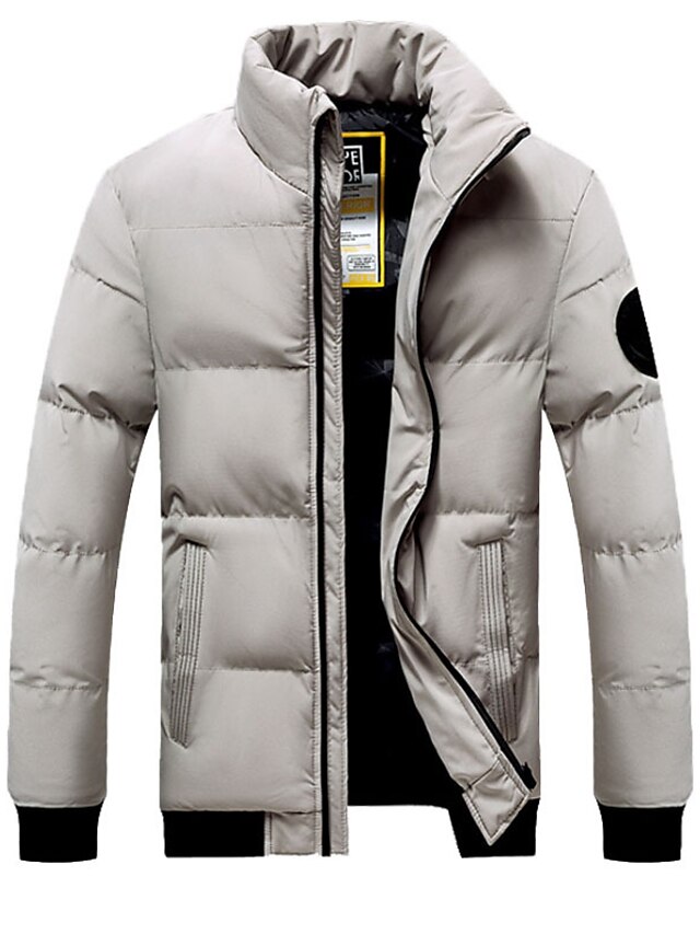 Men's Winter Coat Winter Jacket Puffer Jacket Quilted Jacket Pocket ...