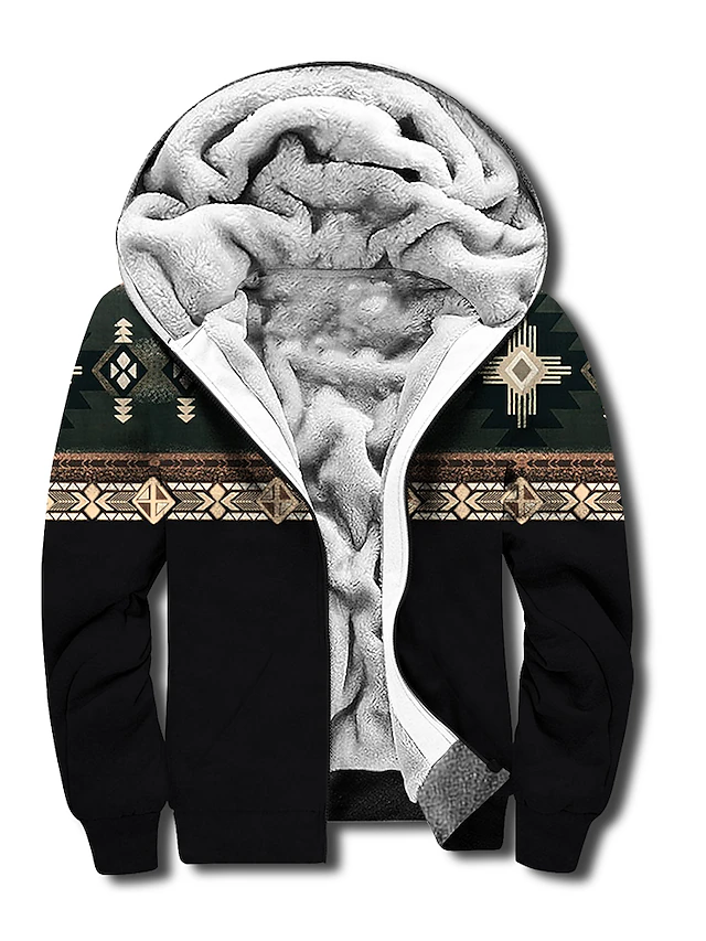 Men's Hoodie Fleece Jacket Full Zip Hoodie Fleece Hoodie Sherpa Jacket ...