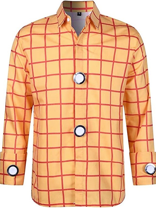 Chemise Homme Izod XL à Carreaux Orange/bleu - Occasion En Très Bon état