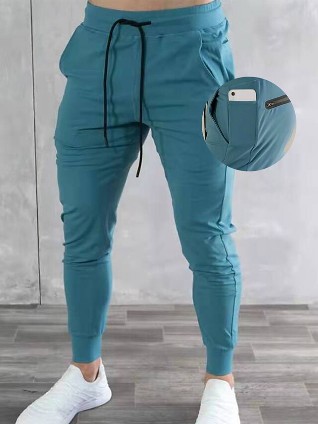  Ανδρικά Παντελόνι Joggers Jogger Αθλητικές Φόρμες Κορδόνι Τσέπη με φερμουάρ Παντελόνια Φούστες Ένδυση γυμναστικής και άθλησης Χειμώνας Αναπνέει Moale Σκούπισμα ιδρώτα Καταλληλότητα Μπάσκετ Τρέξιμο