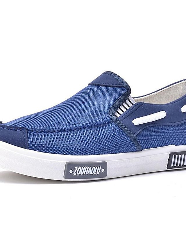  Men's Shoes Sneakers Classic Canvas Card color Blue Grey Spring Fall