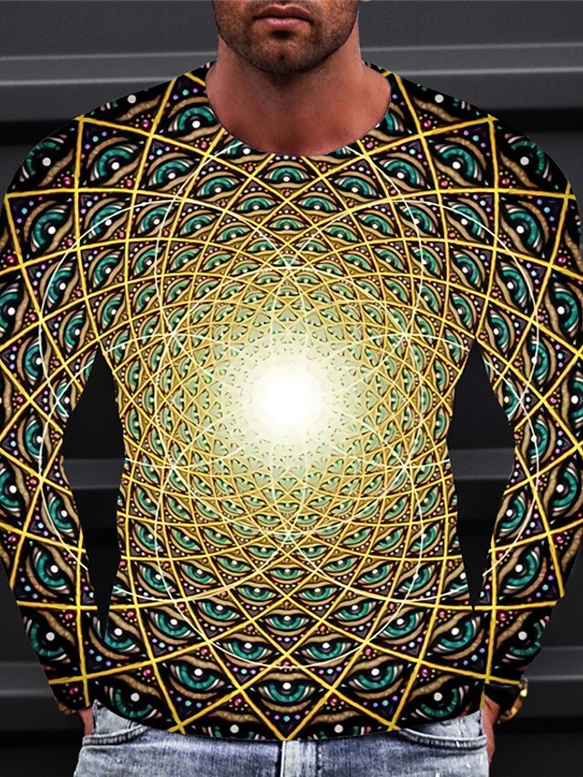 Blue Optical illusion Men's Golf Shirts