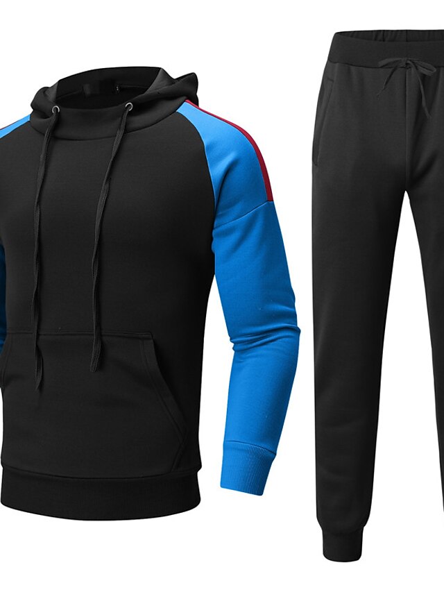 Men's Tracksuit Sweatsuit Jogging Suits Black Army Green Navy Blue