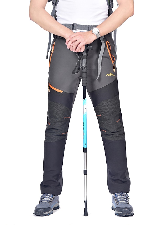 Men's Fleece Lined Pants Hiking Pants Trousers Softshell Pants Winter