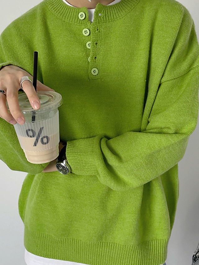 LBL Pull Homme Sweat-Shirt Casual Avec Ras Du Cou Manches Longues Fashion Hiver