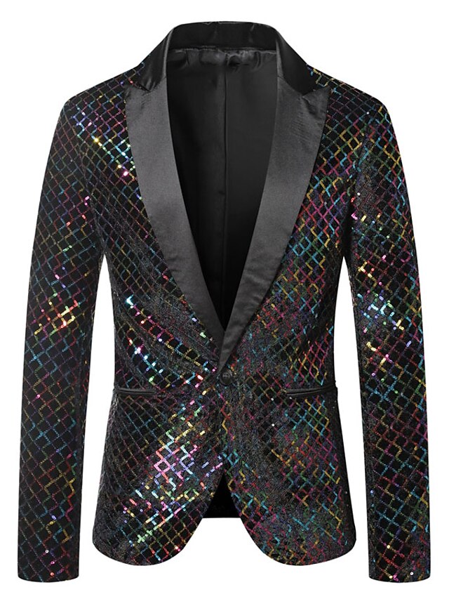 YOUTHUP Men's Suits Slim Fit 3 Piece Suit Scarf Lapel