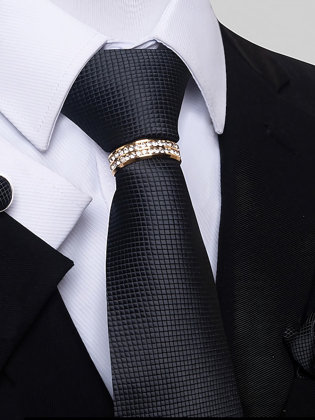  divatos férfi nyakkendők egyszínű ezüst fekete rózsaszín 2024
