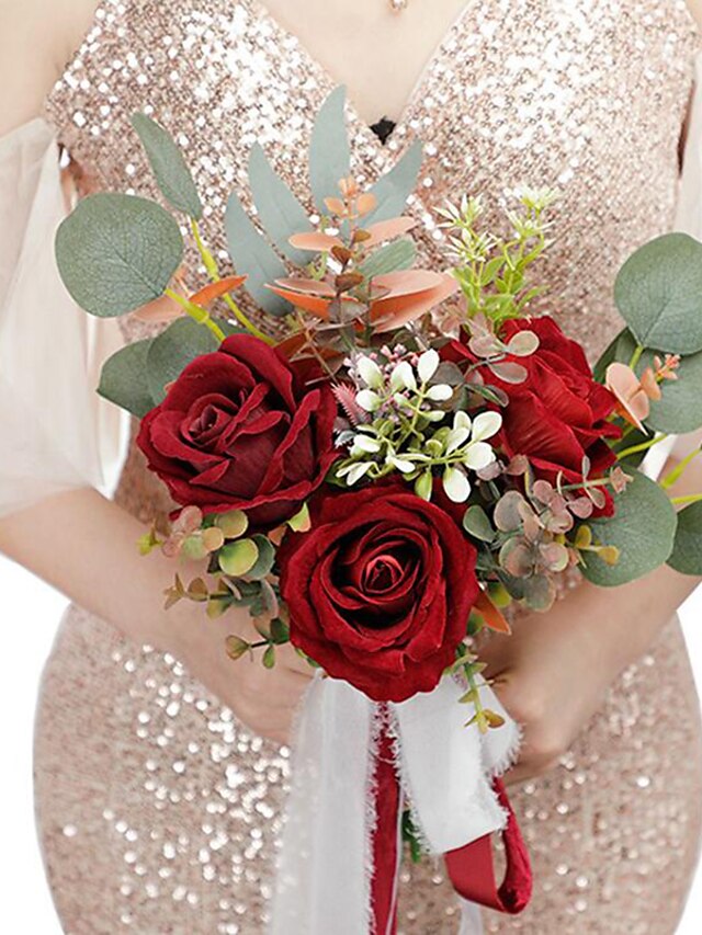  Свадебные цветы на запястье Букеты Свадьба / Свадебные прием Искусственные цветы Современный современный
