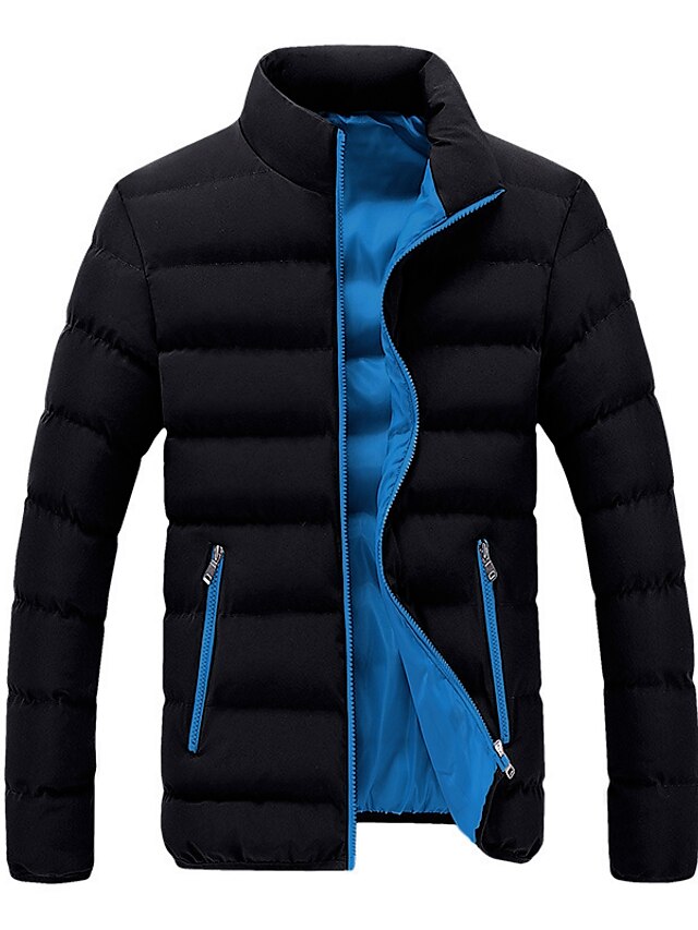 Men's Winter Coat Winter Jacket Puffer Jacket Quilted Jacket Pocket ...