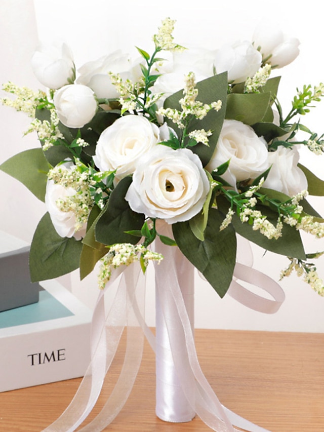  Fleurs de poignet de mariage Bouquets Mariage / Fête de Mariage Fleurs artificielles Mariage