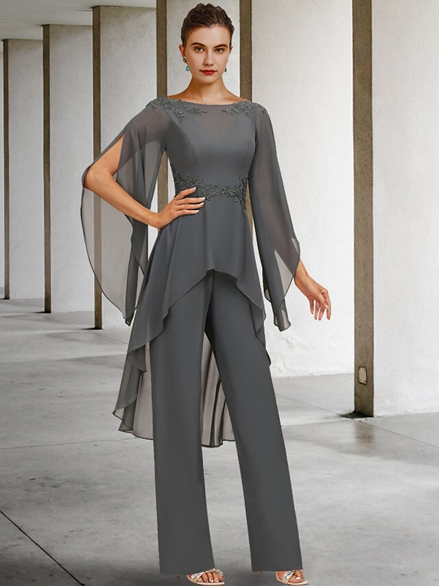 Jumpsuit / Pantsuit Plus Size Curve Mother of the Bride Formal Wedding — free download