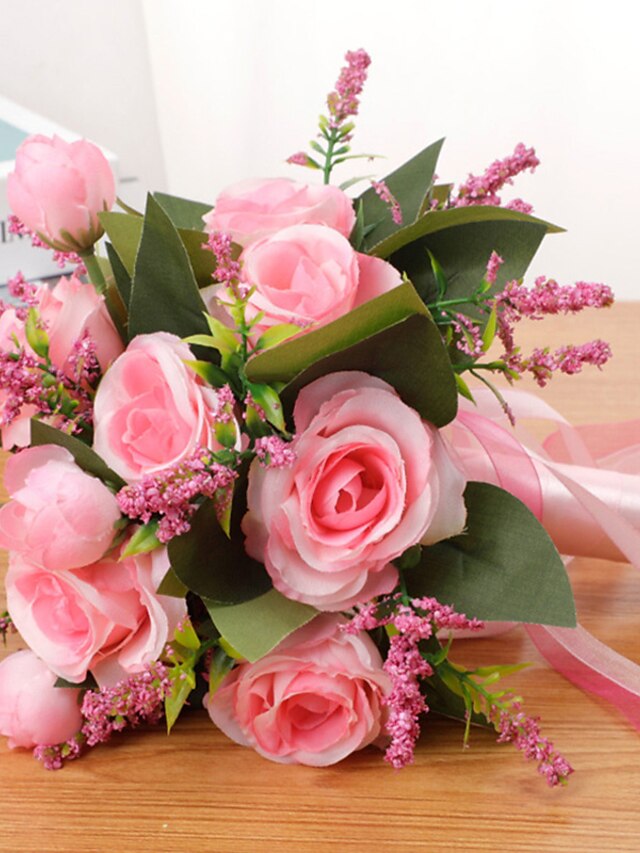 Bouquet De Mariée Gothique – Roses Noires Artificielles En Tissu – Pour Demoiselle D'honneur, Mariage, Fiançailles Ou Décoration D'Halloween