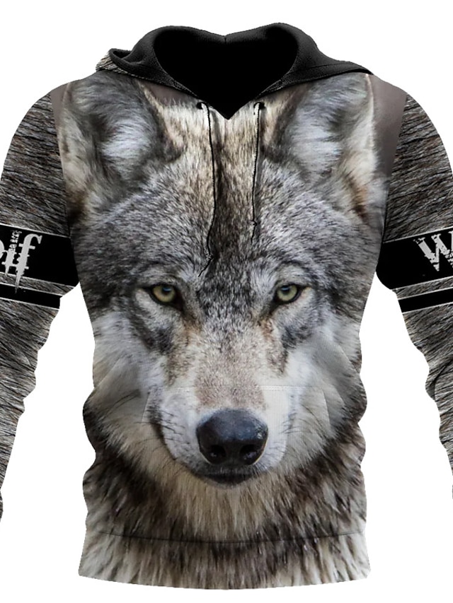 HUASON 3D Druck Hoodie Weihnachten - Kapuzenpullover Mit Rentier Design