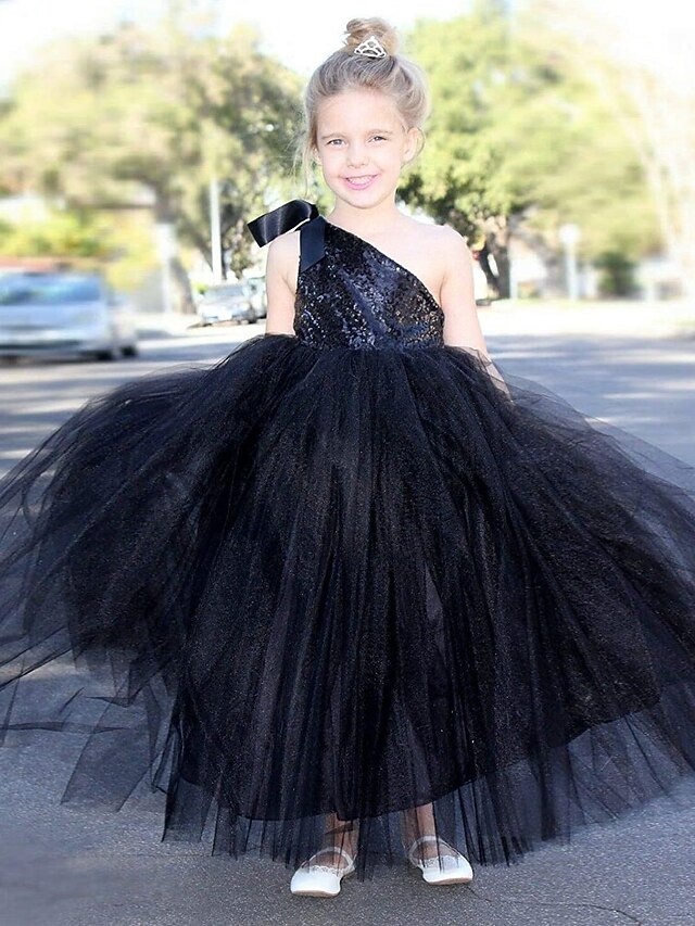 ALine Floor Length Flower Girl Dress Birthday Girls Cute Prom Dress