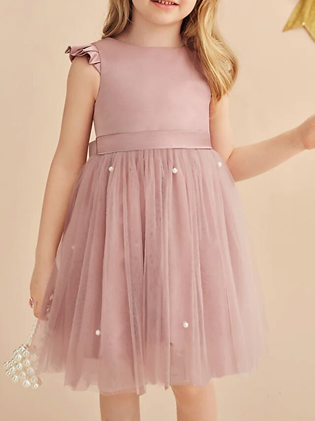 A Line Prom Dress With Flower Cute 16th Birthday Outfit Party Dress