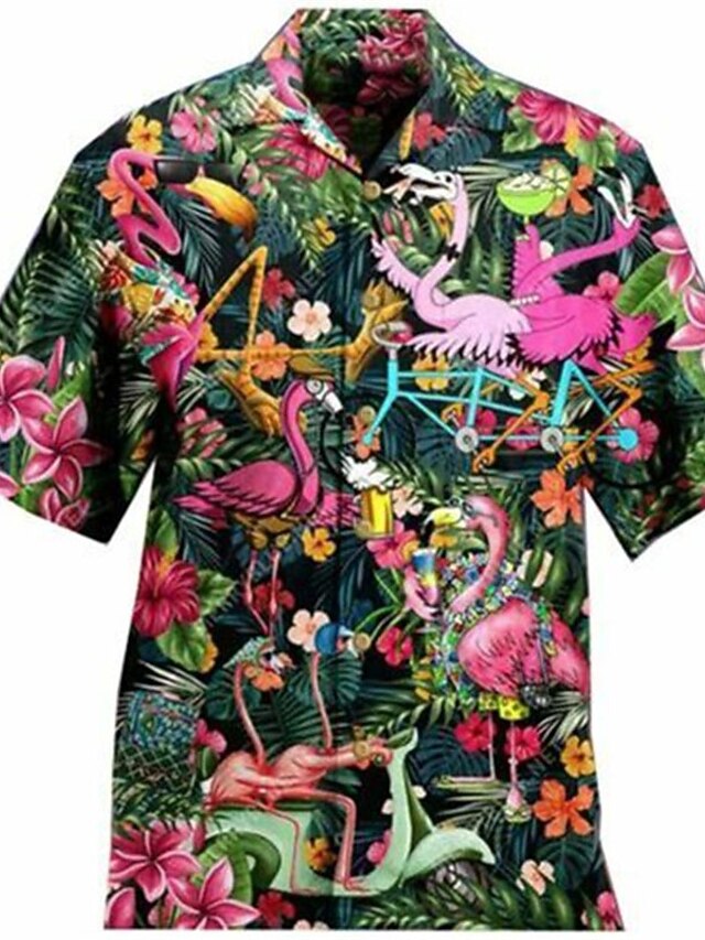 Chickwin Hawaienne Chemise Homme, Imprimés Exotiques Plage