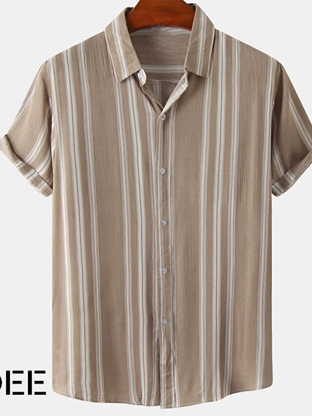 Homme Chemise Chemise Lin Chemisette Chemise d'été Chemise décontractée
