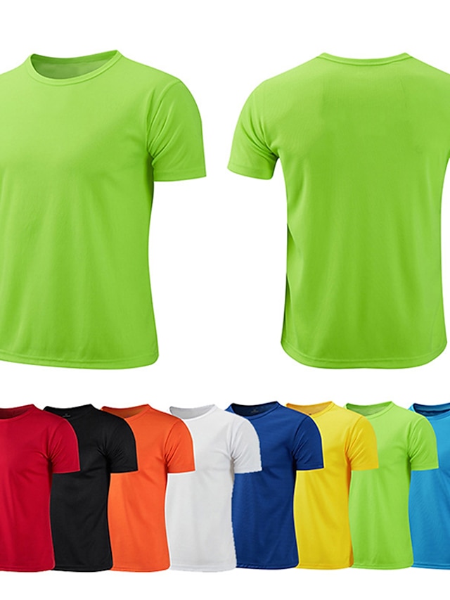  Homens Camiseta Camisas antiumidade T-shirt Tecido Gola Redonda Rua Férias Manga Curta Roupa Designer Básico Contemporâneo Moderno