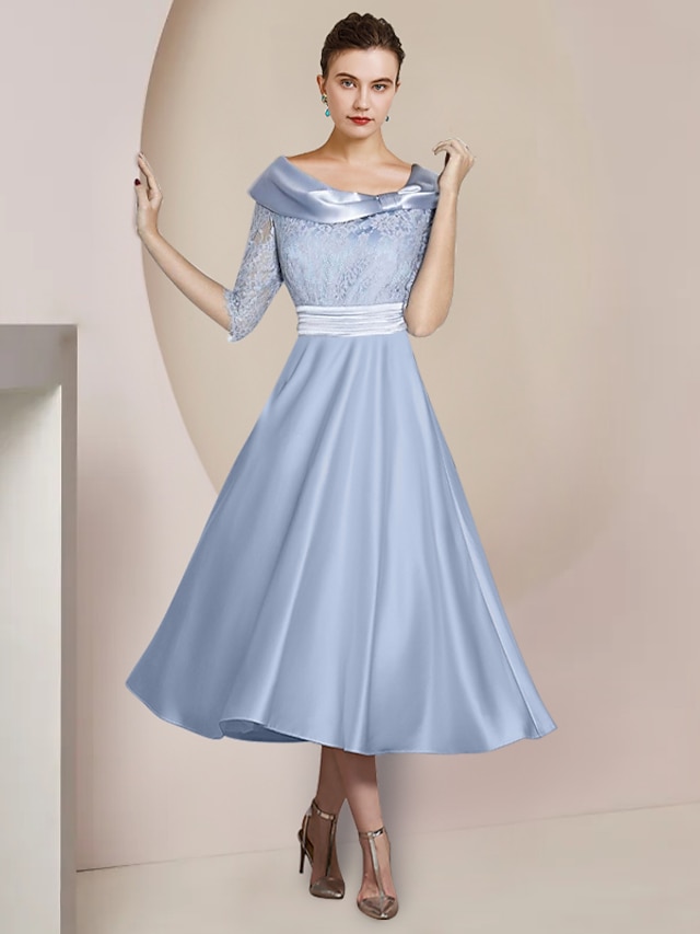 Vestiti Donna Eleganti Vestito Elegante In Raso Con Fiocco Grace