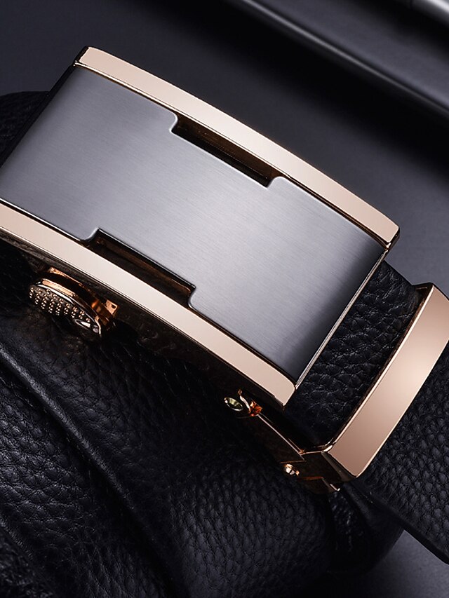 New Fashion Luxury Leather Design Male Dermis Leather Belt main image 0