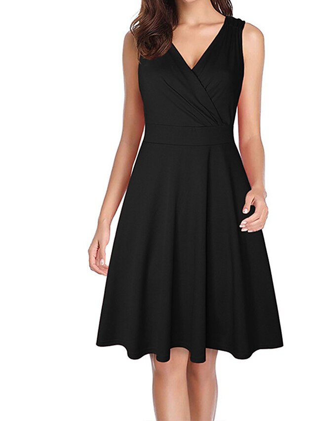 Women's Work Dress Party Dress Black Dress Fashion Mini Dress Ruched