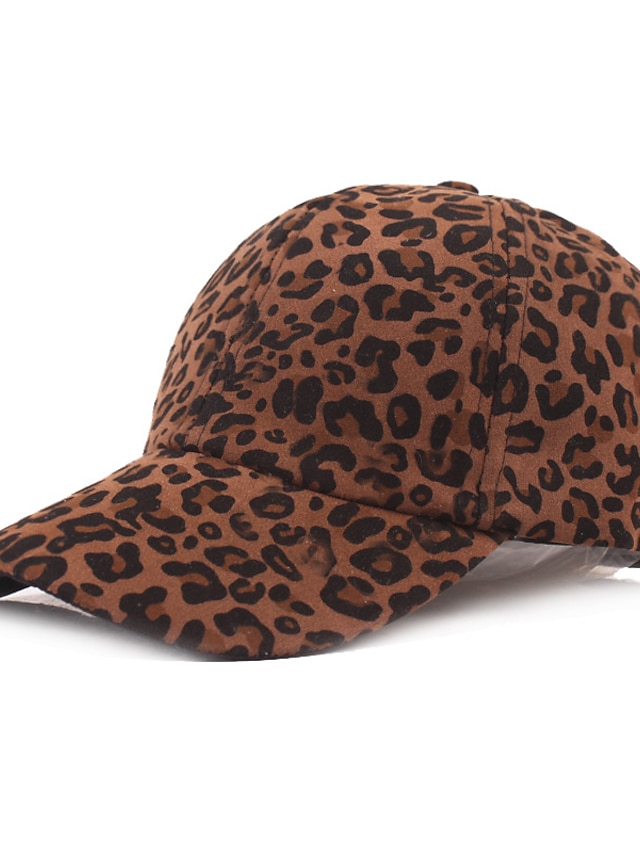  Homme Casquette de Baseball Blanche Marron Coton Imprimer Vêtement de rue mode Décontractées du quotidien Vêtements de Plein Air Vacances Motif Guépard Motif Zèbre Ecran Solaire