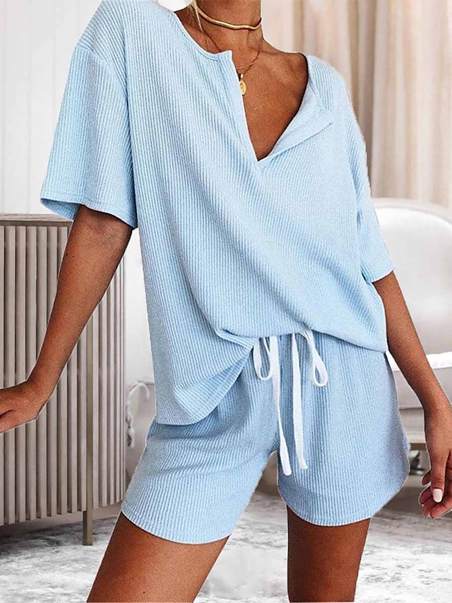 Women's Loungewear Sets Pure Color Fashion Casual Street Date Airport ...