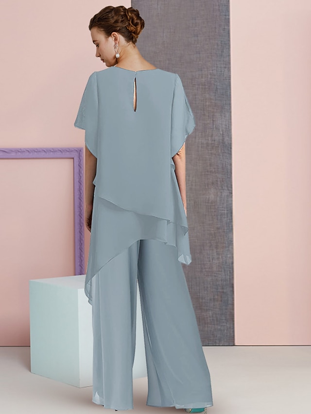 Festlicher Hosenanzug Chiffon Brautmutter