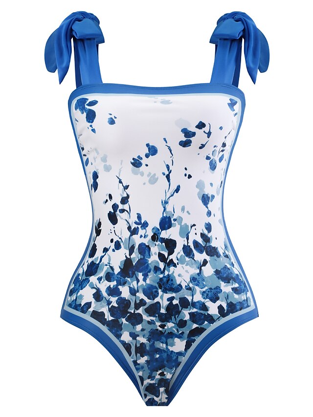 Women's Swimwear One Piece 2 Piece Normal Swimsuit Printing Floral ...